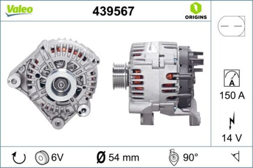 Alternator Sarj Dınamosu 12v 150a Bmw M47 M57 E39 E46 E83 E53 - 12317789980-12317789983-12317797660