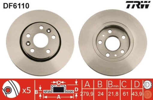Fren Dıskı On Mercedes Cıtan W415 12 21 . Renault Kangoo Iı 08 - A4154200701-7701209839-402064230R