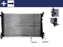 Radyatör Corsa D 05 Punto 05 Bravo Iı 07 1.3 Jtd-1.7cdtı Mek Ac Klimasız 620x395x27 - 1300287-55703927