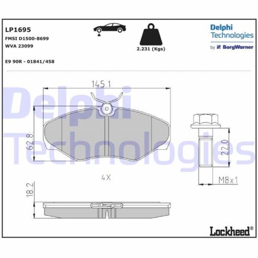 Ön Balata Renault Trafıc Iı 01 Opel Vivaro 01 - 7701054771-4106000QAE-4414519