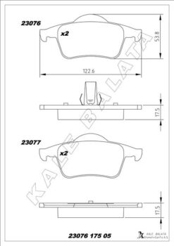 Arka Balata Volvo S60 2000-2010 S80 1998-2006 V70 97-07 Xc70 97-07 S70 97-00 - 272399-274334-8634925-WVA23075