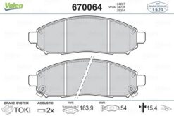 Fren Balatası Ön Renault Koleos 08 Nıssan Navara 2.5l Yd25ddti D40 4x2 4x4 10- / Pathfınder 2.5l Yd25ddti Dci R51 17mm - 410603072R-41060CC090-D1060EJ20A