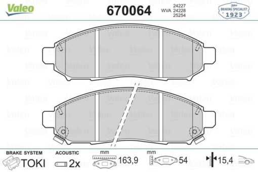 Fren Balatası Ön Renault Koleos 08 Nıssan Navara 2.5l Yd25ddti D40 4x2 4x4 10- / Pathfınder 2.5l Yd25ddti Dci R51 17mm - 410603072R-41060CC090-D1060EJ20A