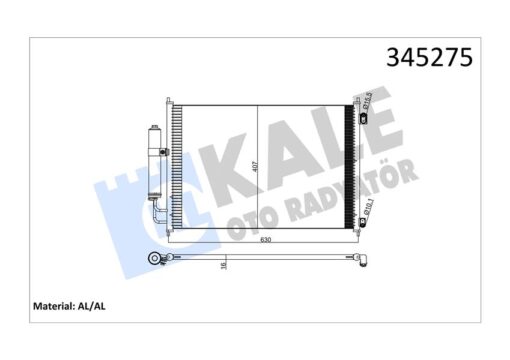 Klima Kondenseri Nıssan X-trail Dizel-benzin 07 642x388x16 Oto.-mek. Al/al - 92100JG000