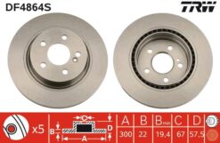 Fren Dıskı Arka Mercedes W204 S204 C207 A207 - A0004231212