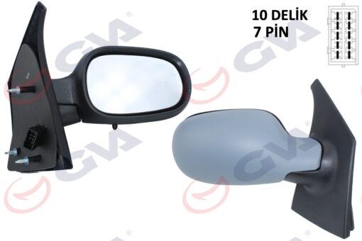 Dış Dikiz Aynası Sağ Megane Scenıc 97 Elektrikli Isıtmalı Sensörlü Astarlı Konveks 7 Fiş Vm-133nehpr - 7700841656-7700834190