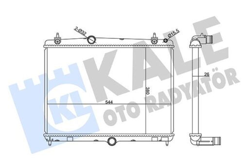 Radyatör C5 09 P508 10 1.6hdı Ep6cdt Mek Otom Ac Klimasız 555x394x24 - 1330.W5-1330.X2-1333.96-9687359980