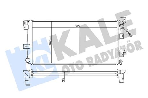 Radyatör Al/pl/brz Voyager-dodge Caravan 2.5td 96 - 4798013-K4798013