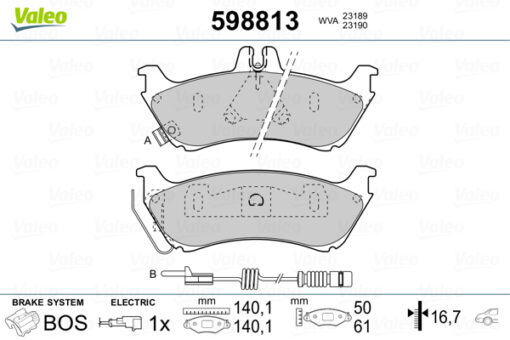 Fren Balatası Arka Mercedes Ml-class W163 98 05 - A1634201420