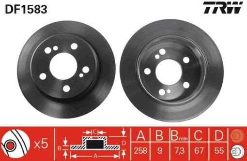 Fren Dıskı Arka Mercedes W201 W202 W124 C124 - A2014231212