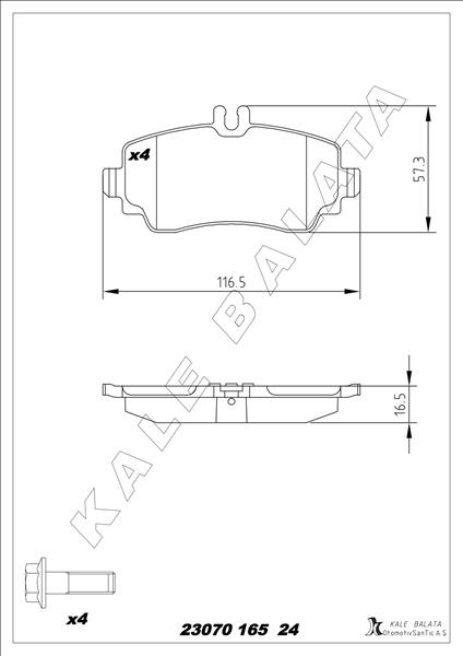 Fren Balatası On Mercedes A-class W168 99 04 - A1684201420