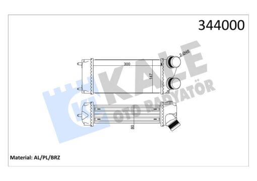 Turbo Radyatörü Intercooler C4-c4 Pıcasso-p307-p307 Sw Al/pl/brz 300x147x85 - 0384.H5