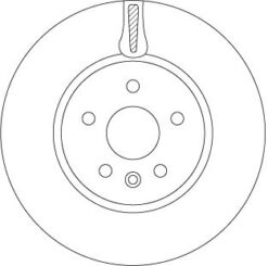 Ön Fren Aynası Astra K 15 16 İnç / 5 Delik 300x26x5dl Havalı - 13515909-13597467