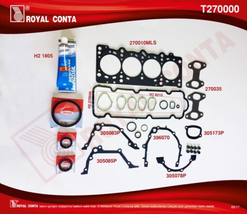 Takım Conta Skc Li Subap Lastikli Palıo 1.2 8v Ym 60-65 Hp - 71736240