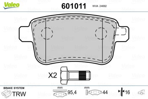Fren Balatası Arka Mercedes Cıtan W415 12 . Renault Kangoo Iı 09 Fte - A4154210410-440604876R