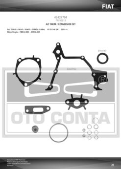 Alt Takım Conta Astra H-vectra C-zafıra B-doblo-brava 1.9 Cdtı-d-jtd Z19dth-dtj-dtl Vıton Keçeli - 1606253-1606257-71730404-71730213