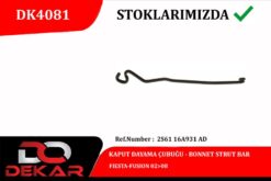 Kaput Dayama Çubuğu Fıesta-fusıon 02 08 - 2S6116A931AD