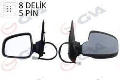 Dış Dikiz Aynası Sol Sandero Stepway 12 Elektrikli Isıtmalı Astarlı Konveks Sensörsüz Vm-6804ehpl - 963023731R