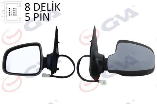 Dış Dikiz Aynası Sol Sandero Stepway 12 Elektrikli Isıtmalı Astarlı Konveks Sensörsüz Vm-6804ehpl - 963023731R
