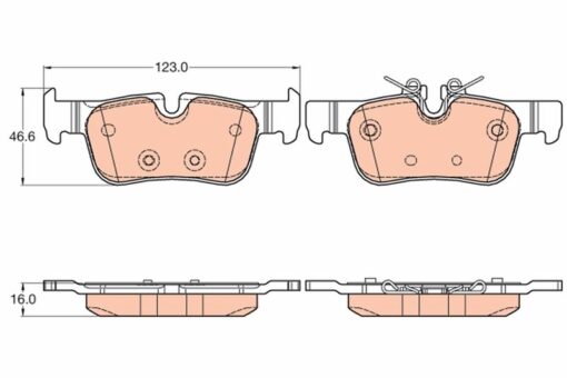 Fren Balatası Arka Bmw F45 F48 F39 Mını F60 F54 - 34216859917