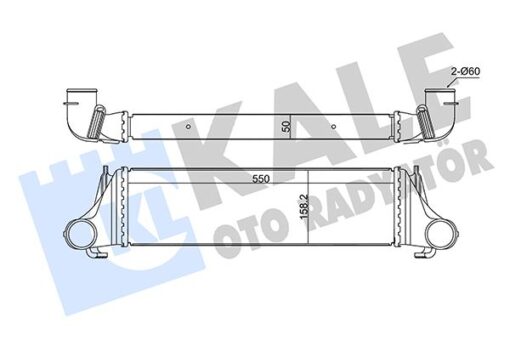 Turbo Radyatoru Bmw M57 D30 X5 E53 00 06 - 17512247966
