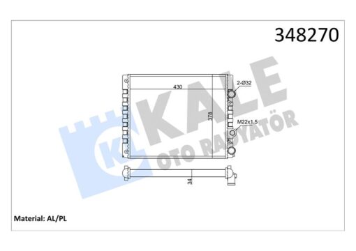 Radyatör Al/mknk Arosa-volkswagen Lupo-polo 1.4 Mt - 6N0121201-6N0121253AE-6N0121253K