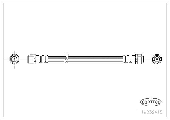 Fren Hortumu Arka Mercedes W168 W414 - A1684280235