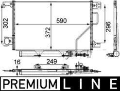 Klıma Radyatoru Mercedes W203 Cl203 S203 C209 A209 - A2035002154