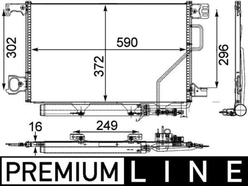 Klıma Radyatoru Mercedes W203 Cl203 S203 C209 A209 - A2035002154