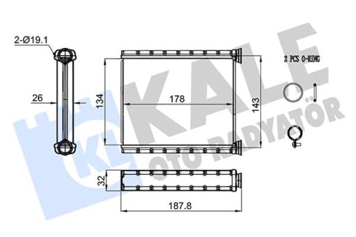 Kalorifer Radyatörü Renault Clıo V - 271156379R