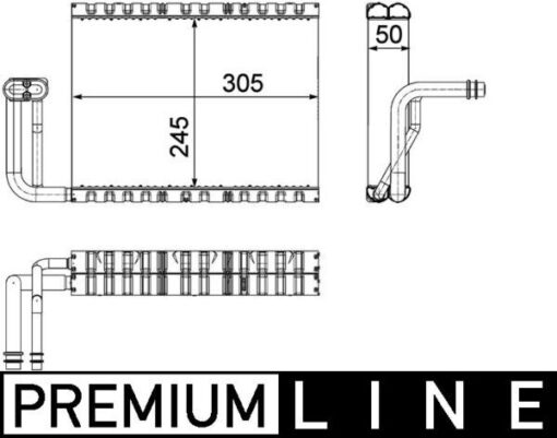 Evaporator Bmw F10 F11 F12 F13 F06 F07 F01 N47 Premıum Lıne - 64119163331 64119237501 64119383678