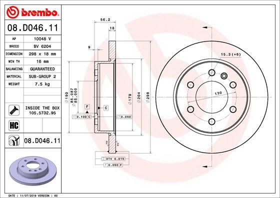 Fren Dıskı Arka Mercedes Sprınter B907 B910 18 Elektronık Park Frenı - A9104232100