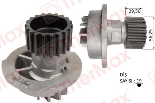 Devirdaim Su Pompası Chevrolet Aveo Kalos 1.4l F14d T200 T250 T255 06- / Lacettı 1.4l 1.6l Klan 05- / Daewoo Nubıra 1.6l A16dm 16v Klaj 97-02 - 96182871-96352650-96872702-96930074