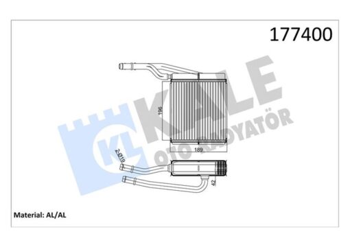 Kalorifer Radyatörü Focus-tourneo Connect 1.6 16v-1.8 16v-1.8 Tdı 207x196x27 2 Sıra Alb - 1062254-XS4H18476AB