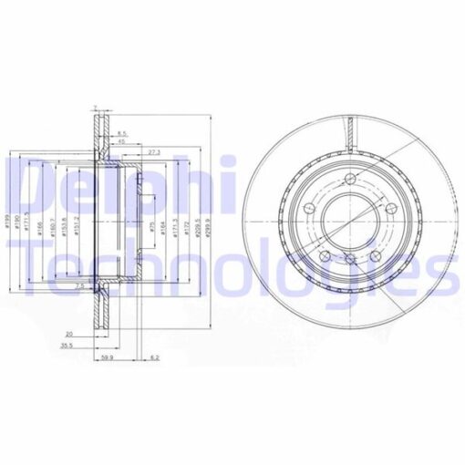Fren Dıskı Arka Bmw E87 E90 F20 F30 F32 F34 F36 - 34216855007-34216792227