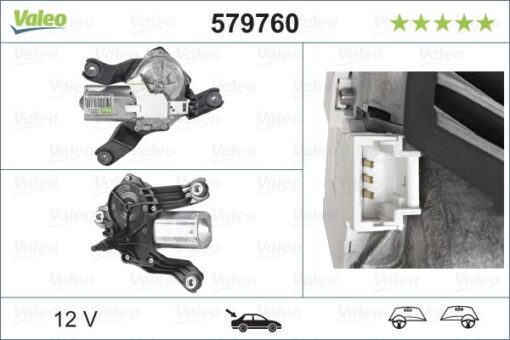 Silecek Motoru Arka Dacıa Logan Mcv 06 - 6001548990