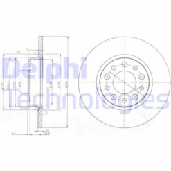 Arka Fren Aynası Alfa Romeo 159 05 Gıulıetta 10 Spıder 06 Fıat 500 X 14 Jeep Renegade 14 Compass 16 278x12x43 - 46843610-51760273-51963547
