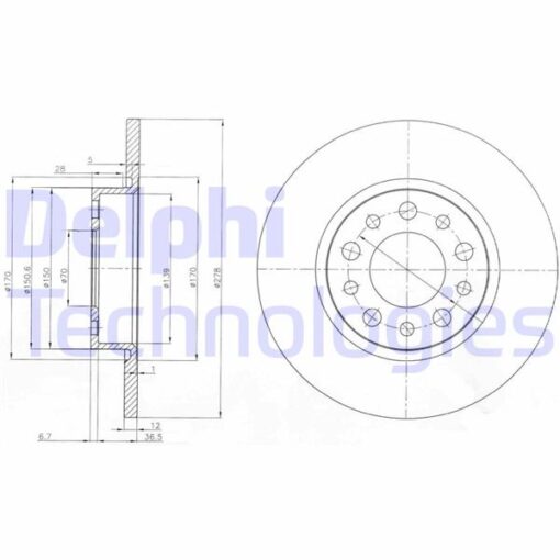 Arka Fren Aynası Alfa Romeo 159 05 Gıulıetta 10 Spıder 06 Fıat 500 X 14 Jeep Renegade 14 Compass 16 278x12x43 - 46843610-51760273-51963547