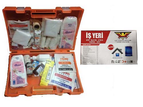 Pls. İşyeri İlkyardım Seti Ultra Lux Duvar Aparatlı - İş Güvenliğine Uygun Hırdavat - GZD111113