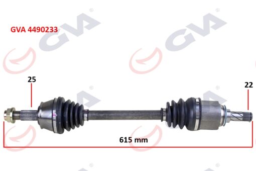 Komple Aks Sol Corsa D 1.3 Cdtı 06 Dtj 615mm - 374792-13150502