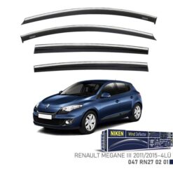 Kromlu Cam Rüzgarlığı Renault Megane Iıı 2011-2015 4lü