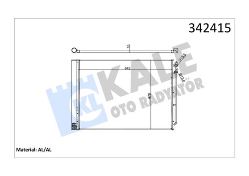 Klıma Radyatoru Bmw F10 F01 N47 N57 B47 B57 - 64549248173-64509149395