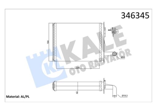 Kalorifer Radyatörü Brazing Palıo Musluklu 233x195x32 - 7078698