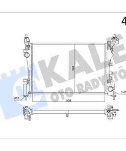 Motor Su Radyatörü Opel Corsa D-corsa E 1.2-1.4 A12xer A12xel B12xel A14xer B14xer 11 540x378x23 351220 - 1300312-1300339-13249566-13399870