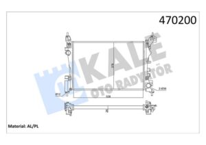 Motor Su Radyatörü Opel Corsa D-corsa E 1.2-1.4 A12xer A12xel B12xel A14xer B14xer 11 540x378x23 351220 - 1300312-1300339-13249566-13399870