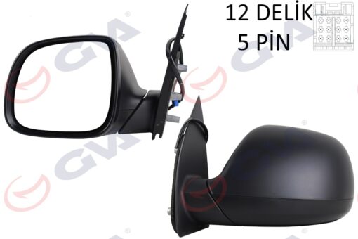 Dış Dikiz Aynası Sol Transporter T6 Caravelle 10 Elektrikli Isıtmalı Asferik 5 Fiş Vm-6196ehal - 7E1857507CP-7E1857527G-7E1857507BT