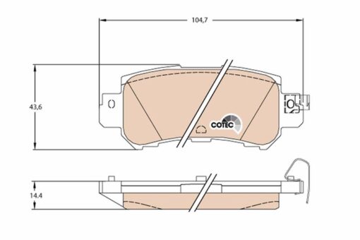 Disk Fren Balatası Arka Cx-5 2011 - K0Y12648Z