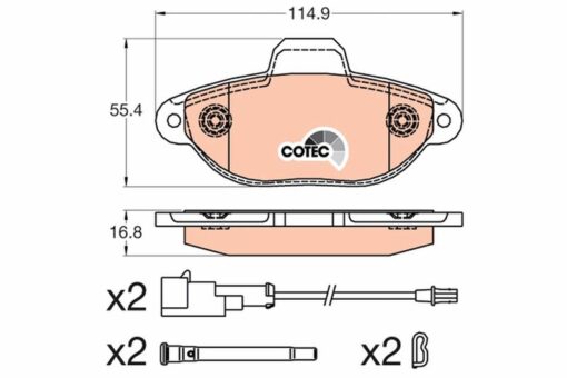 Disk Balata Ön Ford-ka Ru8 - 1731172-1736940-ME9S5J2K021BA