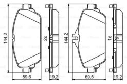 Fren Balatası On Mercedes W205 S205 C205 A205 W213 S213 A238 - A0004209703