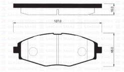 Ön Fren Balata Daewoo Lanos 1.5l 1.6l Klat 97-05 / Matız 0.8l 1.0l M200 M250 Klya 98- - 96316582